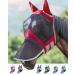 Harrison Howard Caremaster Pro Luminous Horse Fly Mask Large Eye Space Long Nose with Ears UV Protection for Horse Aquamarin XL XL Aquamarin