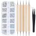 Ylyy 1440 Pieces Crystal Road Stones - Round Glass Stones with Tweezers & 5 Pick-Up Tools for Creative Projects | International Shipping Available - Buy Online on GoSupps.com