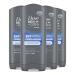 Dove Men+Care Relax Body Wash for a Skin-Strengthening nourishment Eucalyptus + Cedar Oil with Plant-Based Cleansers and Moisturizers 532 ml (Pack of 4) 400 ml (Pack of 4)
