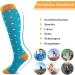 Jefshon Compression Stockings for Men & Women - Ideal for Sports Running Air Travel Pregnancy & Medical (L-XL 7 Pairs) - Buy Online on GoSupps.com