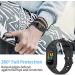 NANW Sport Military Rugged Bands with Case for Fitbit Charge 5 - Men Women Replacement Straps with Protective Bumper Cover (Black) - Buy Online on GoSupps.com