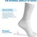 LIN Diabetic Socks for Men & Women | Non-Binding Circulatory Extra Wide Top | Edema Neuropathy Lymphedema Socks | Crew/Snow White | 13-15 (4 Pairs) - Buy Online on GoSupps.com