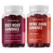 HAVASU NUTRITION Nitric Oxide Gummies with L-Arginine and Beet Root (1 Month Supply) & Beet Root Gummies with COQ10 & Pomegranate (1 Month Supply)