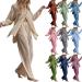 KEERADS Women Summer Outfits Linen Suits Cotton Two Pieces Long Sleeve Button Down Shirts Wide Leg Slacks Trousers Pants Sets Beige 3X-Large