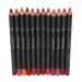 ZJchao 12Pcs Lip Liner Contour Pencil for Girl Women Waterproof Smooth Soft Smudge Matte Long Lasting Lipstick Makeup Tool Set