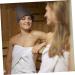Ganazono Filz Saunahut | Men's Satin Sleep & Shower Hat | Women's Wool Felt Gray Sauna Hat | Portable & Reusable Spa Set - Buy Online on GoSupps.com