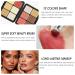 12 Colors Cream Makeup Palette for Cheeks - Blush Contour Concealer & Highlighter - Waterproof & Long-Lasting with Brush - Multi-functional Face Palette (Set #05 - Buy Online on GoSupps.com