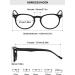 Lanomi Retro Reading Glasses with Blue Light Filter Spring Hinges Oval Design 2.5x Magnification for Men & Women - Perfect Visual Aid for Computer Use - Buy Online on GoSupps.com