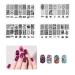Frcolor 4pcs Nail Art Stamp Stamping Templates with Polish Stamper Scraper Kit