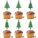 BIABISD 12PCS Christmas Tree Cupcake Toppers with Star Green Christmas Tree Cupcake Picks Christmas Party Decorations Winter Christmas Theme New Year Holiday Baby Shower Birthday Party Supplies - Buy Online on GoSupps.com