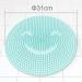Silicone Bath Massage Cushion Brush - Non-Slip Exfoliating Foot Mat with Suction Cup (Blue) - Buy Online on GoSupps.com