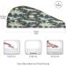 Watercolour Dinosaur Dry Hair Cap & Quick Drying Towel Set - Super Absorbent Soft Comfort 2 Pieces with Button Headband - Buy Online on GoSupps.com