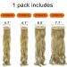 Dodoing Clip-In Hair Extensions - 4 Pieces 11 Clips Curled & Thick Ash Blonde Mix - 61 cm Double Brawl for Women | Shop Now! - Buy Online on GoSupps.com