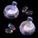 2 jar nail powder set aurora nail powder mermaid dazzling powder nails and sponge stick glazed donut glitter powder nails mirror effect glitter nail art powder for DIY accessories (03+04)