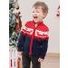 Kids Christmas Reindeer Sweater Cardigan | Boys Winter Knit Jumper 18-24 Months Navy Blue - Buy Online on GoSupps.com