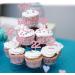MonMon & Craft Feeling 22 Cupcake Toppers - 22nd Birthday Sign/Twenty-two Cupcake Toppers/Anniversary Dessert Decor/Cheers to 22 Years Party Decorations Pink Glitter - 24 Pcs - Buy Online on GoSupps.com