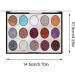 15 Colors Shimmer Eyeshadow Palette | Shimmer Glitter Makeup Palette Set | Long Lasting High Pigmented Eye Shadow Powder Pallet for Girls Women A:01 - Buy Online on GoSupps.com
