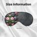 Buy Spa Stone & Rose Flowers Print Double-Sided Eye Mask - Soft Light Blocking for Better Sleep Quality | International Shipping Available - Buy Online on GoSupps.com
