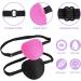 WLLHYF 6 Pcs Adjustable Eye Patches for Adult and Kid - Medical Eyepatch for Amblyopia Lazy Eye - 6 Colors - Buy Online on GoSupps.com