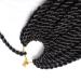 VIOLET 18 Inch Senegalese Twist Crochet Hair Pre Looped 8 Packs | 35 Strands A Pack | Crochet Braids for Black Women | Crochet Twist Hairstyles (1B) - Buy Online on GoSupps.com