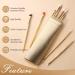 Beili 10 PCs Eyeshadow Brush Set - Perfect for Blending Eyeshadow Highlighter & Eyeliner | Eco-Friendly Bamboo Makeup Brushes for Flawless Eye Makeup - Buy Online on GoSupps.com