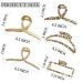 5 Pcs Large Metal Claw Clips for Thick Hair - Gold Leopard Print Jaw Clips for Women - Buy Online on GoSupps.com