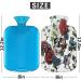 2L Hot Water Bottle for Pain Relief | Sugar Skull Flower Roses | PVC Warm-Up Bag for Cold & Heat Therapy Menstrual Cramps Foot & Hand Warmer - Buy Online on GoSupps.com