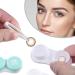 5-in-1 Travel Contact Lens Case Set with Mirror, Tweezers, Remover Tool & Solution Bottle - Rose Gold - Buy Online on GoSupps.com