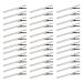 60 Pcs Alligator Curl Clips Bantoye 3 Inch Flat Single Prong Clips Hair Accessories for Hair Styling Hair Coloring Silver 3 Inch (Pack of 60) Silver