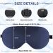 Buy 2 Pack Zero Pressure Silk Sleep Masks - Adjustable Eye Masks for Men & Women - Light Blocking Gray & Blue | eWish - Buy Online on GoSupps.com