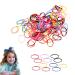 60Pcs Rubber Hair Ties Pain Free Ponytail Thickened Colored Rubber Hair Ties Candy Color
