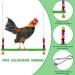 10PCS Chicken Toys: Xylophone, Bridge Swing, Pecking, Mirror, Vegetable Feeder for Hens - Buy Online on GoSupps.com