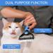 Mesybveo Double-Sided Dog & Cat Brush - Stainless Steel Undercoat & Subfell Brush for Long-Haired Pets - LED Grip - Perfect for Dogs & Cats - Buy Online on GoSupps.com
