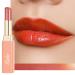 Oulac Moisturising Lipstick Red Copper - Moisture Shine Lipstick Tinted Lip Balm & Hydrating Lipstick for Dry Lips Medium Coverage Lip Colour | Juicy Look Glossy Finish Vegan (S1) Saga