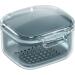Multi-Purpose Prosthesis Bath Box & Cleaning Case - Portable Retainer Storage with Sieve Basket for Travel - Buy Online on GoSupps.com
