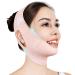 Chin Strap for Sleeping Adjustable Chin Strap Jaw Strap Jawline Shaper Face Slimming V Line Lifting Mask Pink M M pink