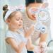 3 Pieces Cute Bunny Ear Headband and Wrist Straps Set for Washing Face Spa Soft Elastic Facial Care hairband Fluffy Headband Wristbands for Women Girls Shower Sports Makeup Bath (Blue) - Buy Online on GoSupps.com