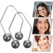 VINTORKY 1 Pair Dimple Trainer Face Dimples Exerciser Dimples Maker for Face Facial Tools Tool Facial Dimples Trainer Beauty Tools Face Exerciser Tool Former Metal Alloy 4.30X2.50X0.80CM Black - Buy Online on GoSupps.com