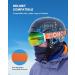 ZIONOR X4 Ski Goggles - A-white Frame Revo Mirror Orange Lens VLT 8.84% - Buy Online on GoSupps.com