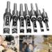Square Hole Mortising Chisel Set - 7pcs Woodworking Drill Bits 1/4 - 3/4 Steel Hardness Sharp Durable - Buy Online on GoSupps.com