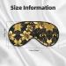 SSIMOO Black & Gold Floral Eye Mask - Ultra-Soft Light-Blocking for Comfort & Restful Sleep | International Shipping - Buy Online on GoSupps.com