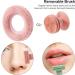 Beomeen Silicone Face Scrubber Exfoliator 2 in 1 Removable Round Manual Facial Cleansing Brush for Deep Cleaning and Massaging Skin Care Face Wash Brush Blackhead Acne Pore Pad (Green+Pink) - Buy Online on GoSupps.com