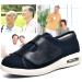 Men's Diabetic Edema Shoes - Lightweight Wide Sneakers for Elderly with Plantar Fasciitis - Adjustable Strap - Blue - Buy Online on GoSupps.com