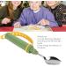 Premium Stainless Steel Eating Aids Spoon with Widening Handle Adjustable and Weighted Design Suitable for Hand Spasm Finger Deformation and Loss of Grip Strength - Buy Online on GoSupps.com