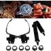 Glasses Magnifier 10x 15x 20x 25x LED Illumination Double Eyes Jewelry Eyeglass Tools - Buy Online on GoSupps.com
