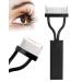 Eyelash Comb - 2024 Upgraded Eyelash Separation Tool - Reusable Eyelash Brush Separator Mascara lash Comb Separator Tool Non-slip Handle Curved Design Fits Eyes Makeup Brush Tool with Cover SZ9-008
