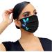 Buy Riou 50-Piece Disposable Butterfly Fabric Masks - 3-Layer Breathable Cloth Protection for Adults | International Shipping Available - Buy Online on GoSupps.com