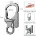 Buy Double Locking 3-Inch Alloy Carabiner | Small Black Carabiner Hook for Climbing Hiking & Camping | Keychain Style - 1 Piece - Buy Online on GoSupps.com