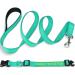 Personalized Reflective Dog Collar & Leash Set - Tagme Turquoise for Medium Dogs | 1.5m Double-Sided Leash - 1-Pack - Buy Online on GoSupps.com