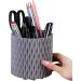 Pencil Holder for Desk - Makeup Brush Organizer Multi-Purpose Cosmetics Brushes Storage Solution for Eyeliner Pencil and Tall Beauty Tools Hepvet Grey - Buy Online on GoSupps.com